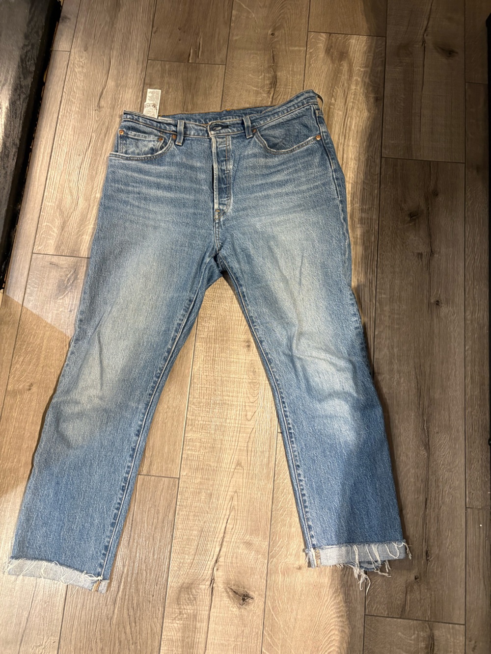 Womens Light Blue Denim Jeans - Classic Casual Fit